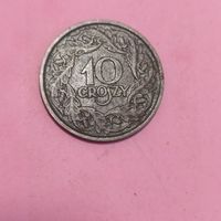 Монета 10грош, 1923г. цинк, Польша, в сохране чётком...