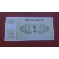 Банкнота 1 толар Словения 1992 г.