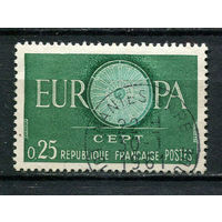 Франция - 1960 - Европа (C.E.P.T.) - Колесо 0,25Fr - [Mi.1318] - 1 марка. Гашеная.  (Лот 57CC)