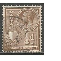 Мальта. Король Георг V. Герб. 1930г. Mi#152.