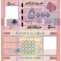 Ливан 5000 Ливров 2014 UNC П1-145