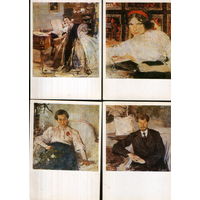 4 открытки из набора 1979г. "Н.И. Фешин"