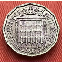 120-04 Великобритания, 3 пенса 1963 г.