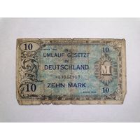 Германия 10 марок 1944 оккупация