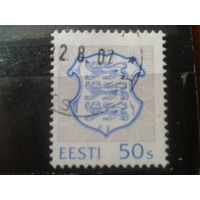 Эстония 1993 Стандарт, герб 50с