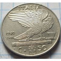 Италия 50 чентезимо, 1940     магнит       ( 3-4-5 )