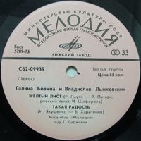 Галина Бовина и Владислав Лынковский (Желтый лист) (7'')