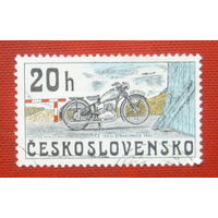 Чехословакия. Мотоциклы. ( 1 марка ) 1975 года. 6-12.