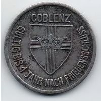 Нотгельд 25 пфеннигов 1918 Кобленц. Германия