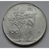 Италия, 100 лир 1981 г.