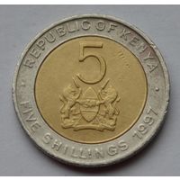 Кения, 5 шиллингов 1997 г.
