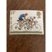 Великобритания 1978. 100 летие велосипедного клуба. Марка из серии