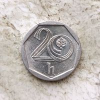 20 геллеров 1999 года Чехия. Чешская Республика. Красивая монета!