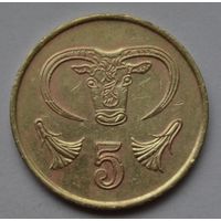 Кипр 5 центов, 1988 г.
