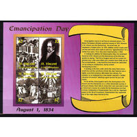 2002 Сент Винсент и Гренадины. День эмансипации (Закон об отмене рабства 1834 года)
