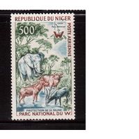 Нигер-1960 (Мих.13) **  ,Фауна,Слоны (одиночка)