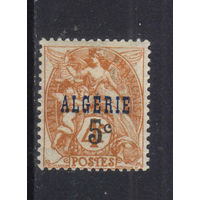 Fr  Колонии Алжир 1927 Надп на марке Франции Тип Бланк #87