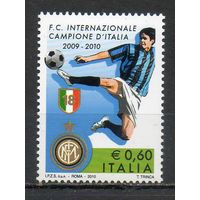 Чемпионат Милана по футболу Италия 2010 год серия из 1 марки