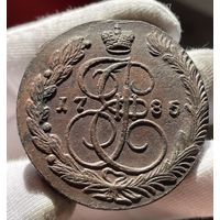 5 копеек 1785 ЕМ.Кладовая.Состояние UNC.Вес 54,83 гр.