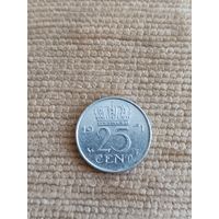 Нидерланды. 25 центов 1971 года.