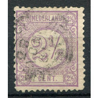 Нидерланды - 1894/98г. - 2 1/2 с - 1 марка - гашёная. Без МЦ!
