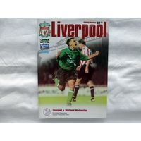Футбольная программа Liverpool V Sheffild Wednesday 6.12.1999 Премьер-Лига! дебют Джеррарда !!