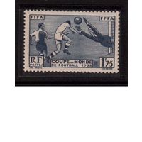 Франция-1938 (Мих.427) , **,  Спорт , Футбол, ЧМ-1938