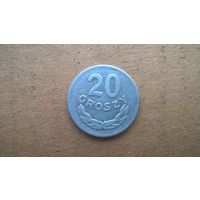 Польша 20 грошей, 1949г. (U-обм)