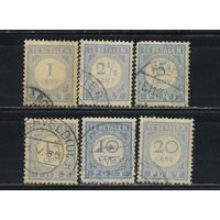 Нидерланды Доплатные 1912 Номинал #45А,47А,50А,54А,53Е,59А