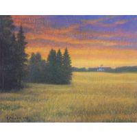 Картина: "Кукурузное поле в Раубичах"
