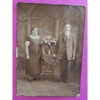 Большое фото "Семья" (17*13 см), Зап. Бел., 1920-1930-е гг.