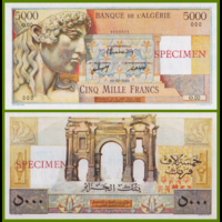 [КОПИЯ] Алжир 5000 франков 1946-49г. Образец (водяной знак)