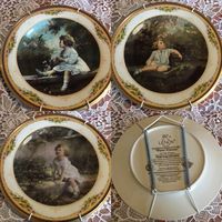 Тарелка коллекционная Дети Lenox Англия костяной фарфор винтаж цена за 3 тарелки