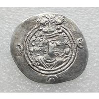 Иран (Персия) VI век Драхма. Сасаниды. Хосров II (591-628 гг.), г. Гай; Мидия.