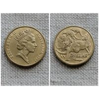 Австралия 1 доллар 1985/фауна/кенгуру(FA)