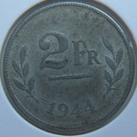 Бельгия под администрацией союзников 2 франка 1944 г. В холдере (gk)