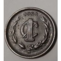 Мексика 1 сентаво, 1903 Отметка монетного двора: "M" - Мехико (14-20-19)