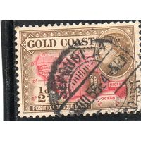 Золотой берег.Mi:GB-GC 138.Карта Голд-Коста.Серия: Фотографии королевы Елизаветы II.1953