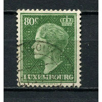 Люксембург - 1948/1951 - Великая герцогиня Люксембургская Шарлотта 80С - [Mi.448] - 1 марка. Гашеная.  (Лот 19Dc)