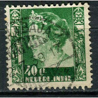 Нидерландская Индия - 1934/1937 - Королева Вильгельмина 40С - [Mi.221] - 1 марка. Гашеная.  (Лот 82EW)-T25P3