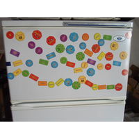 54 магнита, комплект, +АКЦИЯ (в описании)развивающие для детей и аффирмации для взрослых, на холодильник, комп, магнитные доски
