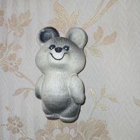 Мишка олимпийский, резиновый мишка СССР, Олимпийский мишка, старая резина, Москва 80