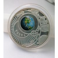 10 рублей 2012 г. Земля. Солнечная система