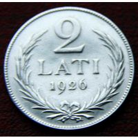 Латвия 2 лата 1926 г.