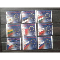 Бельгия 2004 Вступление в Евросоюз, флаги