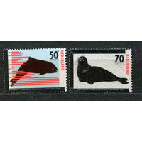 Морская фауна. Нидерланды. 1985. Полная серия 2 марки. Чистые