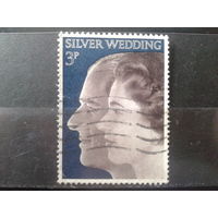 Англия 1972 Серебрянная свадьба королевы Елизаветы 2 и принца Филиппа
