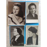 Фото "Женские портреты", 1940-1950-е гг., 4 шт.