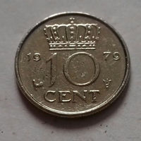 10 центов, Нидерланды 1979 г.