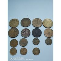 Лот нечастых монет СССР в не плохой сохранности  со аукцион 7 дней
